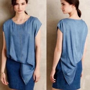 Anthropologie Amadi Sandy Tuck chambray dress